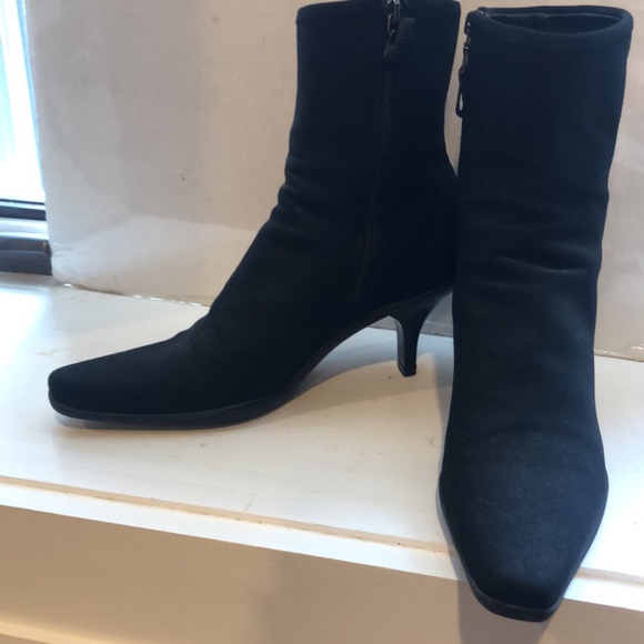 PRADA BRUSHED LEATHER ANKLE BOOTS - Picture 3 of 9